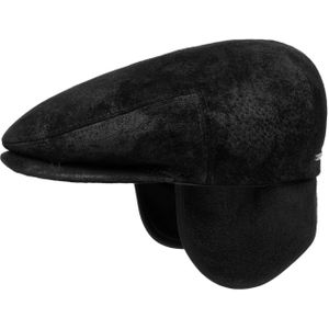 Kent Pigskin Pet met Oorbescherming by Stetson Flat caps