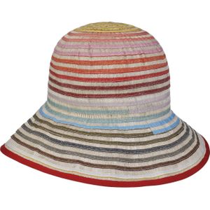 Multicolour Stripes Linnen Hoed by bedacht Stoffen hoeden
