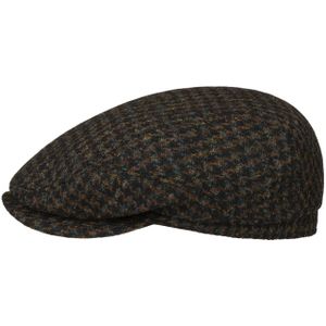 Harris Tweed Houndstooth Driver Pet by Stetson Flat caps