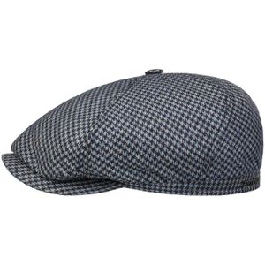 Silk Houndstooth Pet by Stetson Flat caps