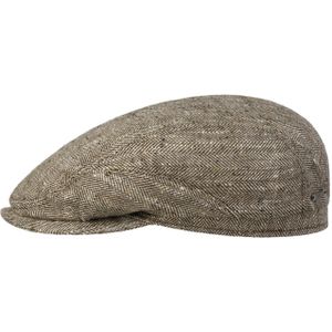 Tweed Herringbone Driver Pet by Stetson Flat caps