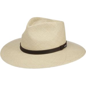 Uni Traveller Panamahoed met Leren Band by Stetson Traveller hoeden