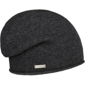 Kasjmier Beanie met Rolrand by Seeberger Gebreide mutsen