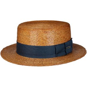 Revenco Boater Palm Strohoed by Stetson Boater hoeden