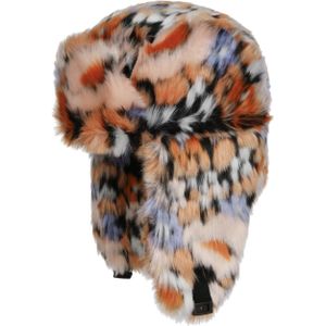 Multicolour Faux Fur Pilotenmuts by Seeberger Pilotenmutsen