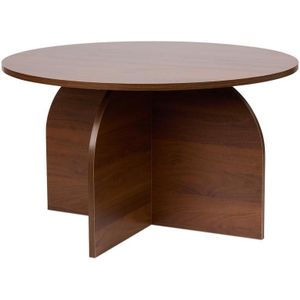Ronde design bijzettafel - bruin