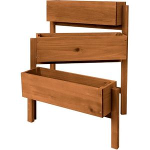 Houten 3-traps plantenbak