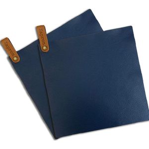 Xapron Xapron lederen pannenlapset BLAUW