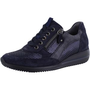 Waldlaufer - H - Sneakers - Marineblauw - Nubuck en Lak