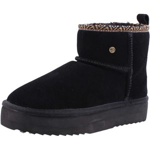 Dames Bootsc/ Enkellaarsjes Warmbat Warmbat WLY3719 zwart zwart