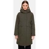 Elvine Womens Avelyne Lange jas (Dames |zwart)