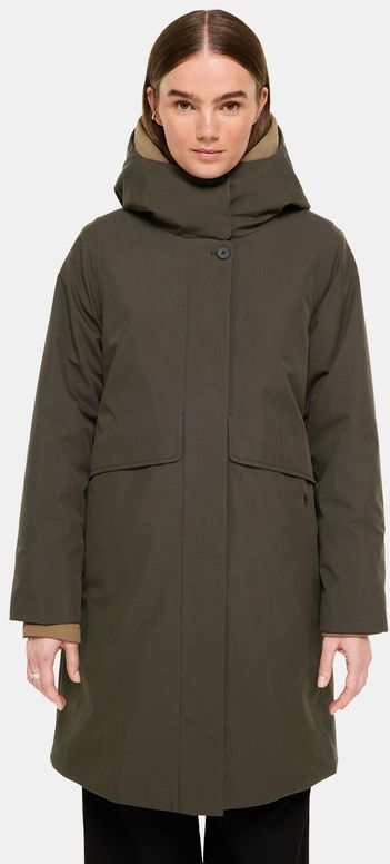 Elvine Womens Avelyne Lange jas (Dames |zwart)