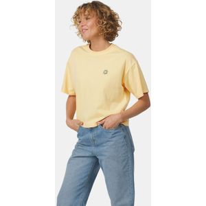 Ayacucho Cropped Mini Embroidery Tee  - Dames