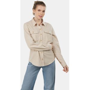 Buitenmens - Flannel Melton Shirt - Dames - Groen - 70% Gerecycled Wol