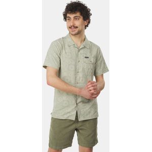 Columbia - Tech Trail Utility Printed Woven - T-shirt - Blauw - Katoen