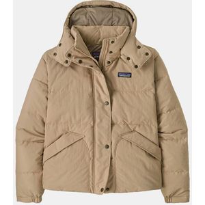Patagonia - Downdrift Jacket - Damesjas - Oar Tan w/Seabird Grey - Nylon