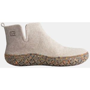 Buitenmens Woolboots Pantoffel - Grijs - Gerecycled Wol - Gerecycled Rubber Zool