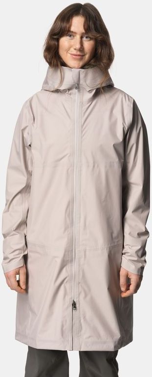 Houdini Womens One Parka II Parka (Dames |beige/grijs |waterdicht)