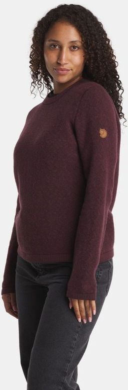 Fjällräven - Snow Round Neck Sweater - Port - Damestrui