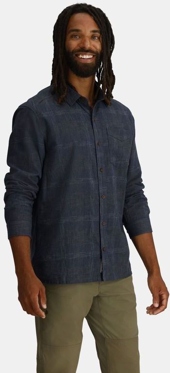 Royal Robbins - Hempline Spaced L/S Shirt - Overhemd - Ongeverfd - Hennep/Katoen