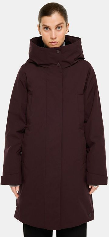 Elvine - Eline - Damesjas - Wijnrood - 100% Gerecycled Polyester - Water- en Windafstotend