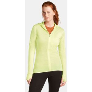 Icebreaker - 200 RealFleece Descender L/S Zip Hoodie - Geel - Merinohoodie