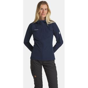 Mammut Womens Madris Light Midlayer Hooded Jacket Fleecevest (Dames |blauw)