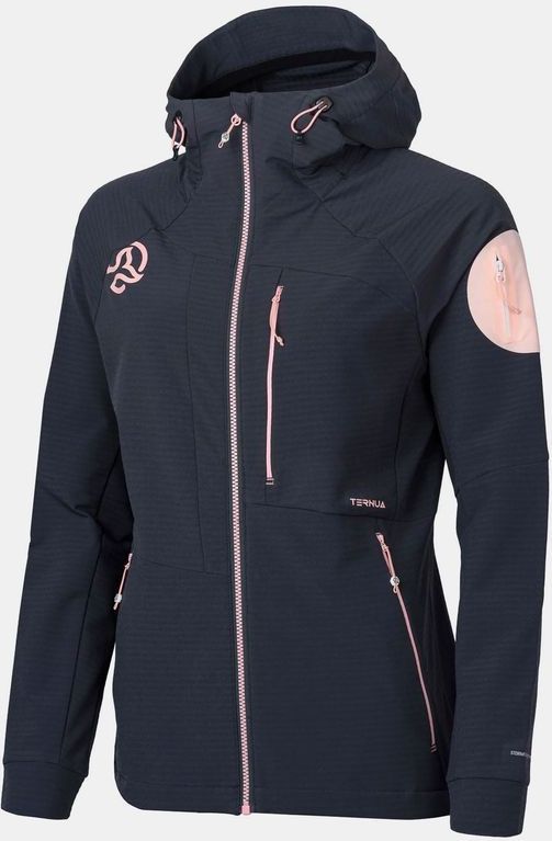 Ternua - Torsen Hard Hood - Damesjas - Groen - Softshell - Winddicht