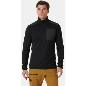 Helly Hansen - LIFA Merino - Sweatshirt - Zwart - Halve Rits