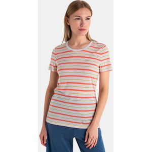 icebreaker W Wave Ss Tee Stripe  - Dames