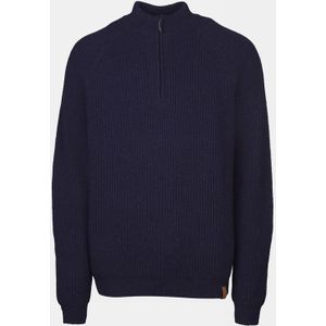 Ayacucho Skagen Rib 1/4 Zip Wollen Trui - Heren