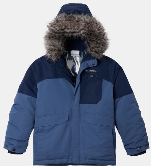 Columbia - Nordic Strider II - Gevoerde Jas - Kinderen - Jongens - Blauw - Waterdicht