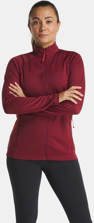Haglöfs Womens Korp Mid Jacket Fleecevest (Dames |rood)