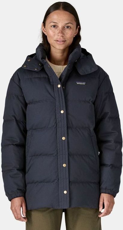 Patagonia Womens Cotton Down Parka Lange jas (Dames |blauw)