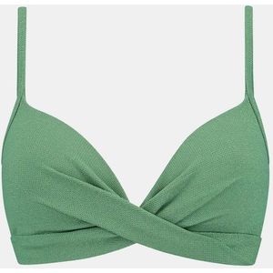 Beachlife 106B - Green Shimmer Padded Wired Top Bikini Top  - Dames