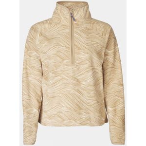 Ayacucho Wave Printed 1/2 Zip Fleecetrui  - Dames