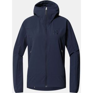 Haglöfs Womens Rosson Softshell Hood Softshelljack (Dames |blauw)