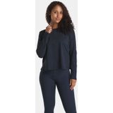 Girlfriend Collective - Reset Loose Long Sleeve Tee - Dames - Zwart - 91% Gerecycled Polyester