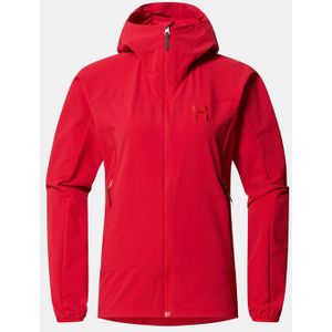 Haglöfs - Rosson Hood - Softshell Jas - Dames - Groen - Duurzaam Materiaal