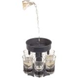 Shot dispenser - De must have op feestjes - Plaats voor 6 shotjes (6 Shotglazen inbegrepen) - Shots dispenser - Shotfontein