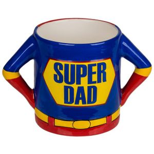 Super Papa Mok - 18 x 11 cm - Steengoed - Ideale Vaderdagcadeau - Grootte en Comfort - Vaderdag Geschenk