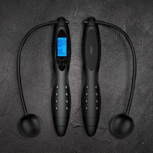 Draadloos Springtouw - Digitaal Display met Calorieteller, Sprongenteller en Snelheidsmeter -  Cordless Jump Rope