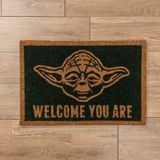 Deurmat Star Wars Yoda - 'Welcome you are' - Groen - Yoda deurmat