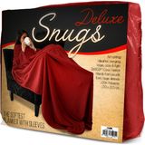 Snuggie Original - Deluxe - Rood - XL - Fleece Deken - Met Mouwen - Anti-Pluis - 215x150 cm - Plaid