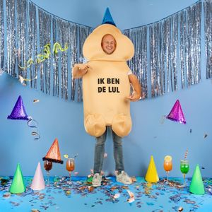 Penis kostuum unisex one size - Penis pak 'Ik ben de lul'