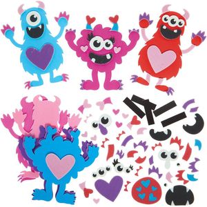 Hartvormige Monster Magneet Sets  (8 stuks) Valentijnsdag Kunst & Ambacht