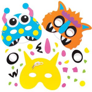 Monster Foam Masker Sets  (4 stuks) Halloween Knutselen