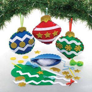 Kerstbal weef Decoratie Sets (3 stuks) Kerst Knutsel Activiteiten