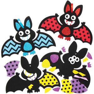 Vleermuis Mix & Match Decoraties (8 stuks) Halloween Knutselen