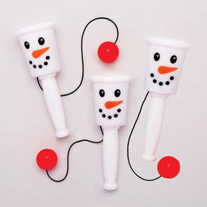 Sneeuwpop Balletje Vangen Spelletjes  (5 stuks) Speelgoed